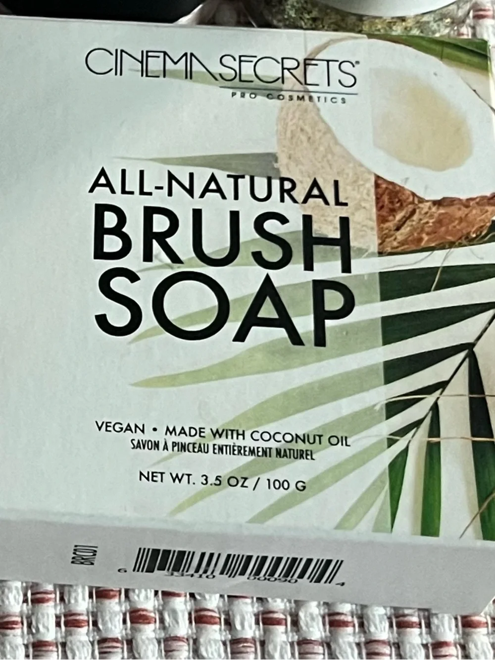 CINEMA SECRETS All-Natural Coconut Brush Soap - NEVER USED IN ORIGINAL PACKAGE